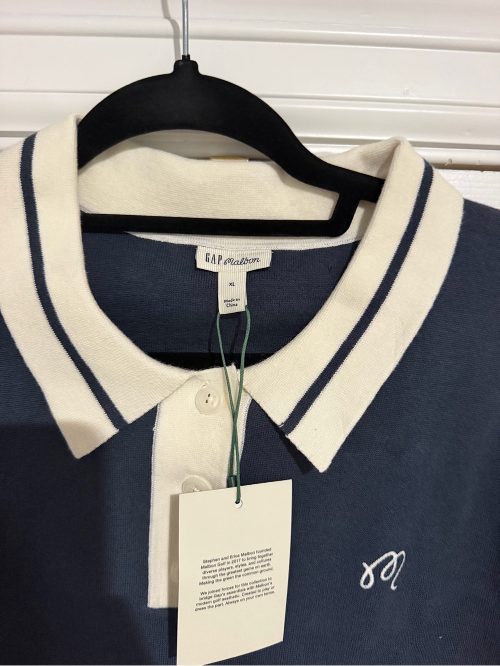 Gap × Malbon Crop Polo Sweater - Picture 3 of 4